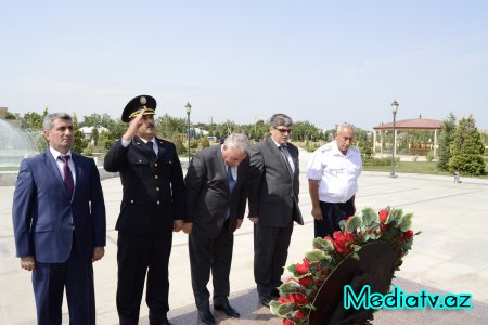 Füzulidə polis işçilərinin peşə bayramı qeyd olundu