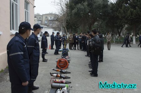 Nərimanovda Ümumdünya Mülki Müdafiə günü ilə bağlı tədbir keçirilib - FOTOLAR