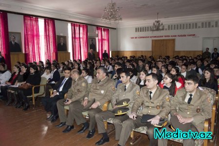 Nərimanovda Ümumdünya Mülki Müdafiə günü ilə bağlı tədbir keçirilib - FOTOLAR