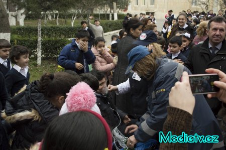 Nərimanovda Ümumdünya Mülki Müdafiə günü ilə bağlı tədbir keçirilib - FOTOLAR