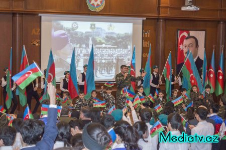 Nərimanovda “Vətənin müdafiəsinə hazıram!” mövzusunda tədbir keçirilib - FOTOLAR