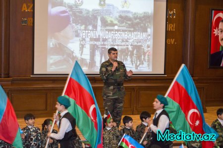 Nərimanovda “Vətənin müdafiəsinə hazıram!” mövzusunda tədbir keçirilib - FOTOLAR