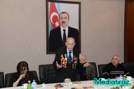 Nəsimidə müharibə və əmək veteranları ilə görüş keçirilib - FOTOLAR