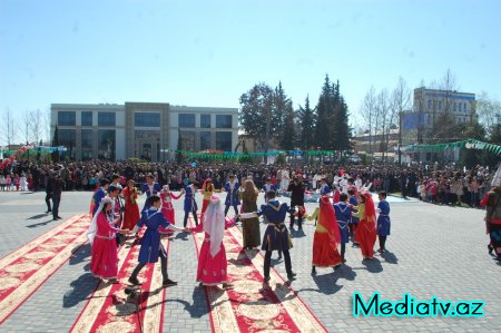 Biləsuvarda Novruz bayramına həsr olunmuş bayram şənlikləri keçirildi - FOTOLAR