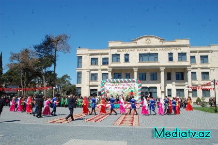 Biləsuvarda Novruz bayramına həsr olunmuş bayram şənlikləri keçirildi - FOTOLAR