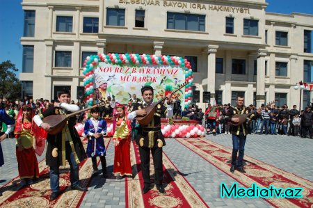 Biləsuvarda Novruz bayramına həsr olunmuş bayram şənlikləri keçirildi - FOTOLAR