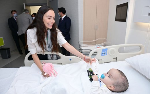 Leyla Əliyeva Liv Bona Dea Hospitalında açılışda - Fotolar